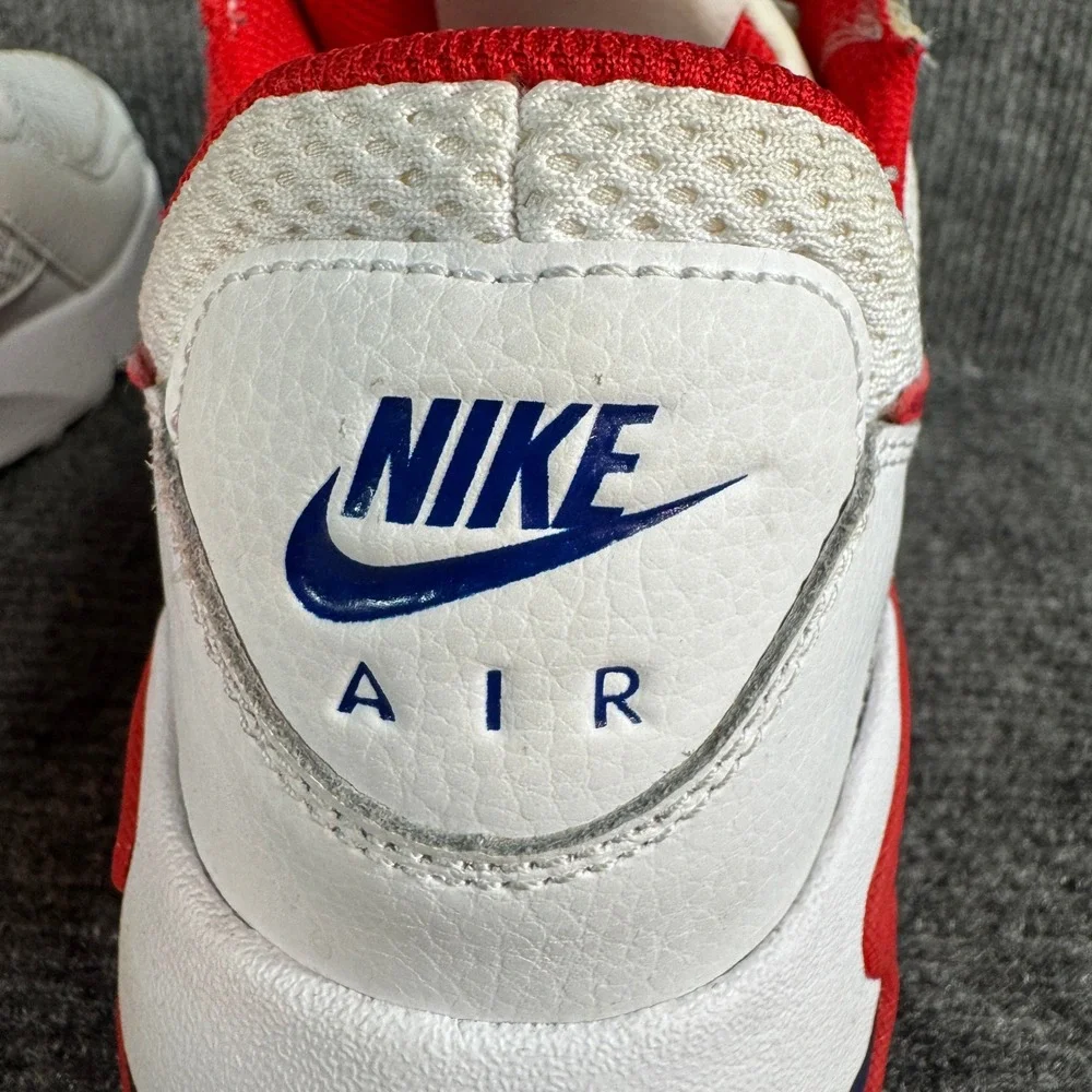 Nike Air Max Excee White Red Navy Blue Low Top Sneakers Women's 7.5